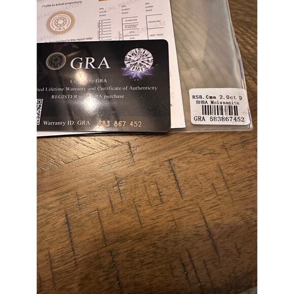 2 Carat Floral Moissanite Ring - Picture 8 of 12